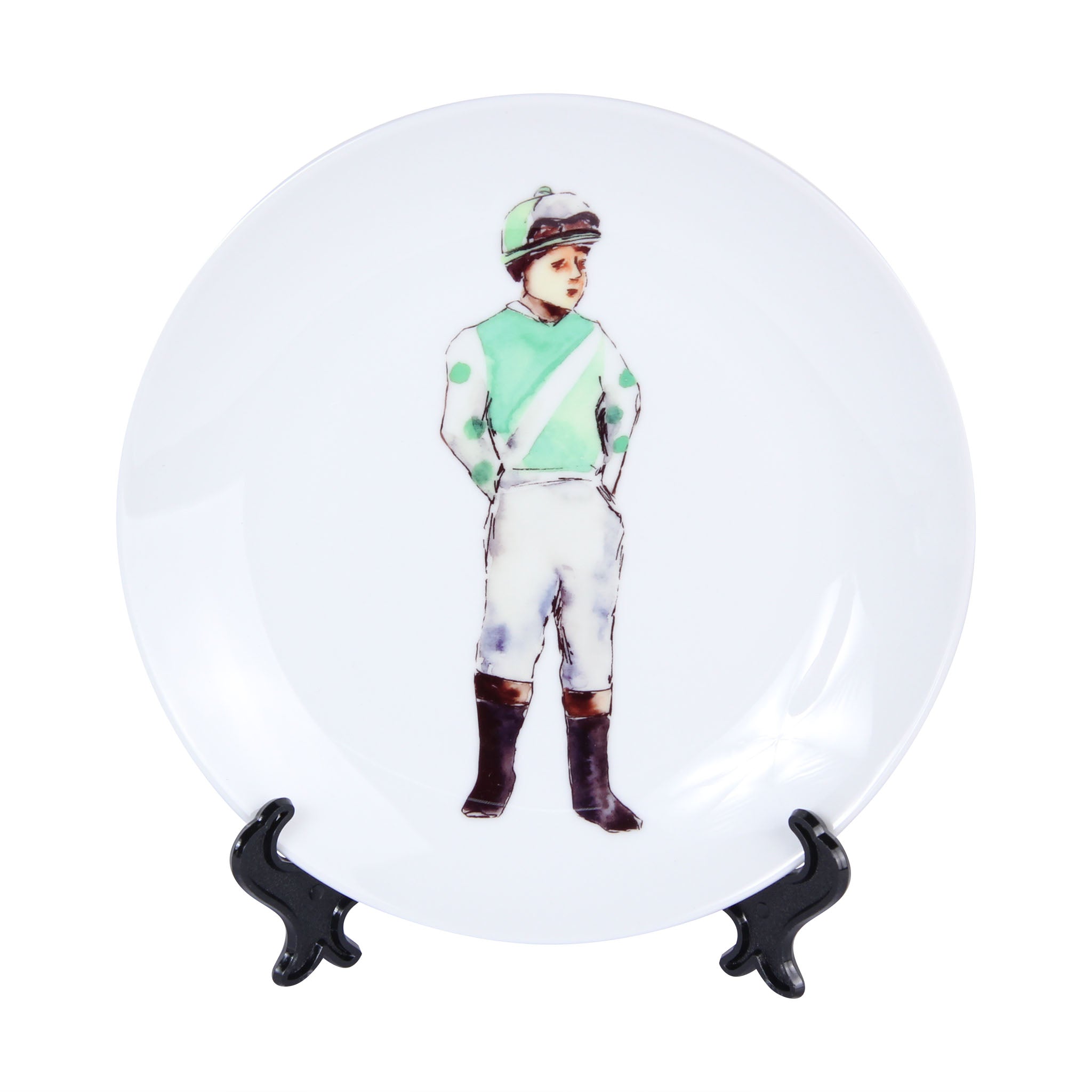Mint Green Standing Jockey Plate - Barrel Down South