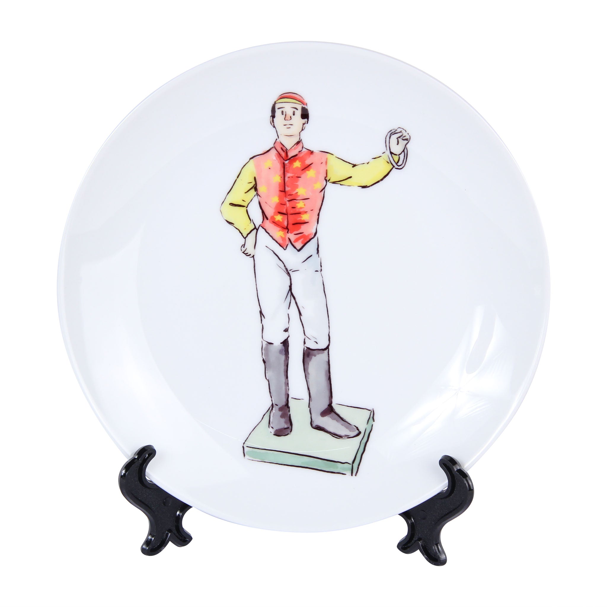 Red Star Standing Jockey Plate - Barrel Down South