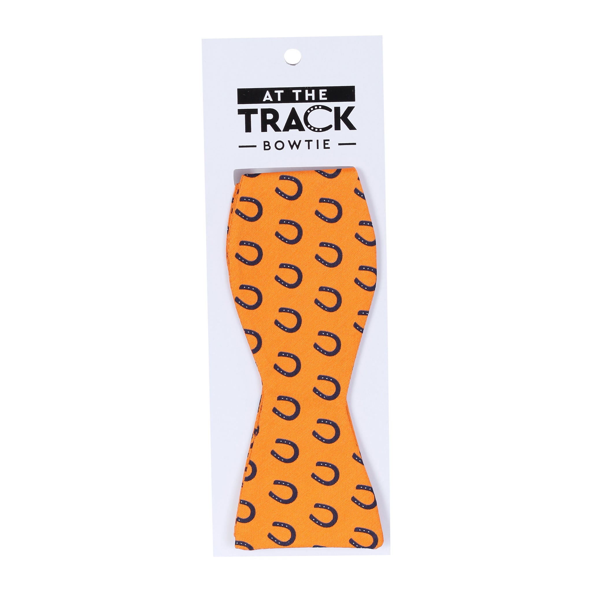 Orange Horseshoe Pattern Bowtie - Barrel Down South