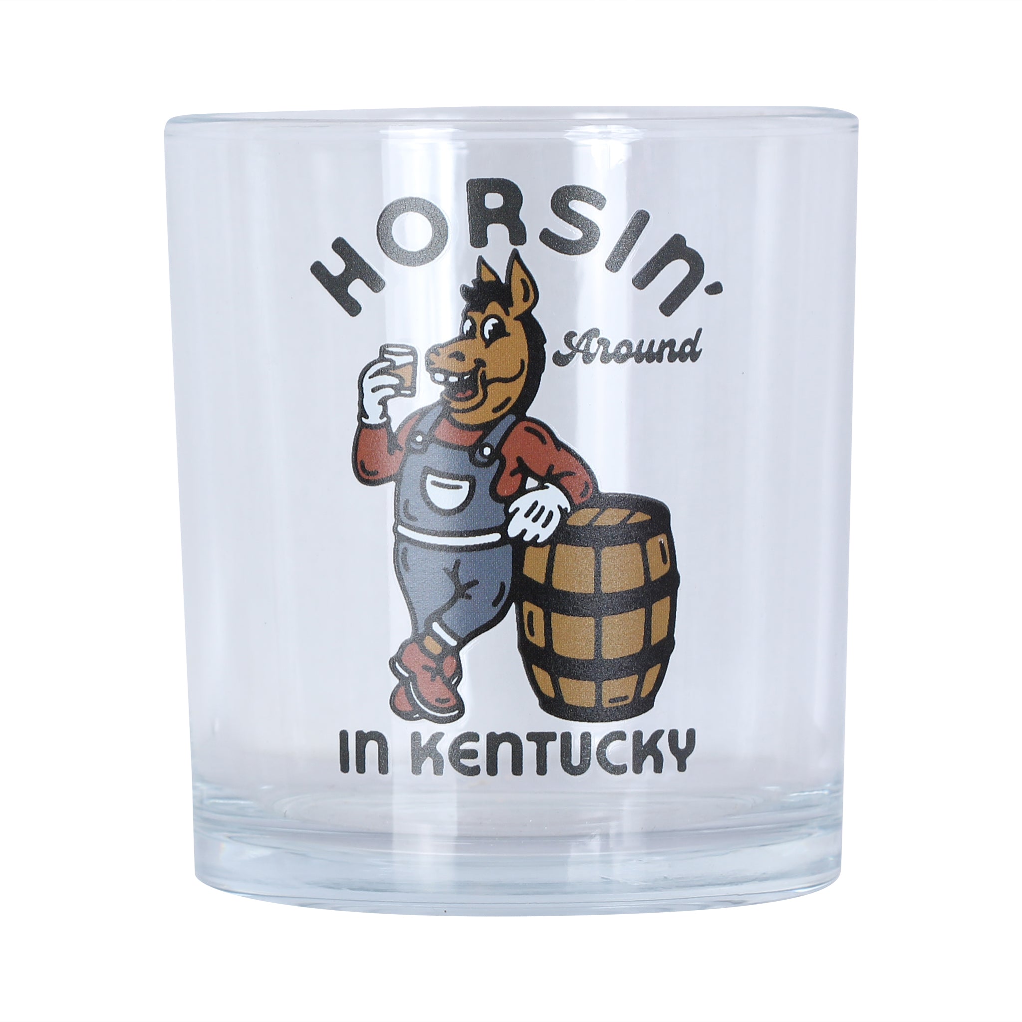 Horsin' Around In Kentucky Rocks Glass - Barrel Down South