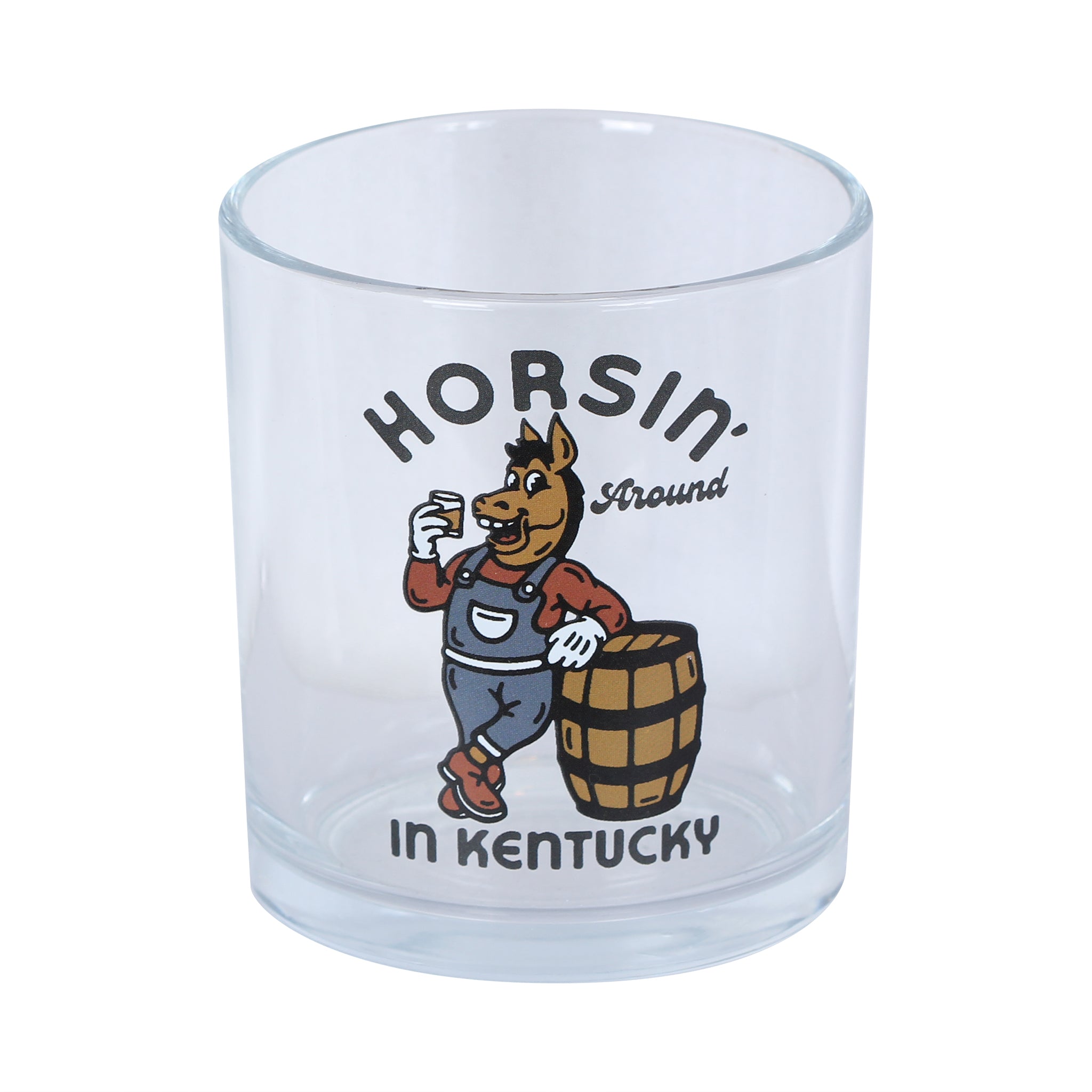 Horsin' Around In Kentucky Rocks Glass - Barrel Down South