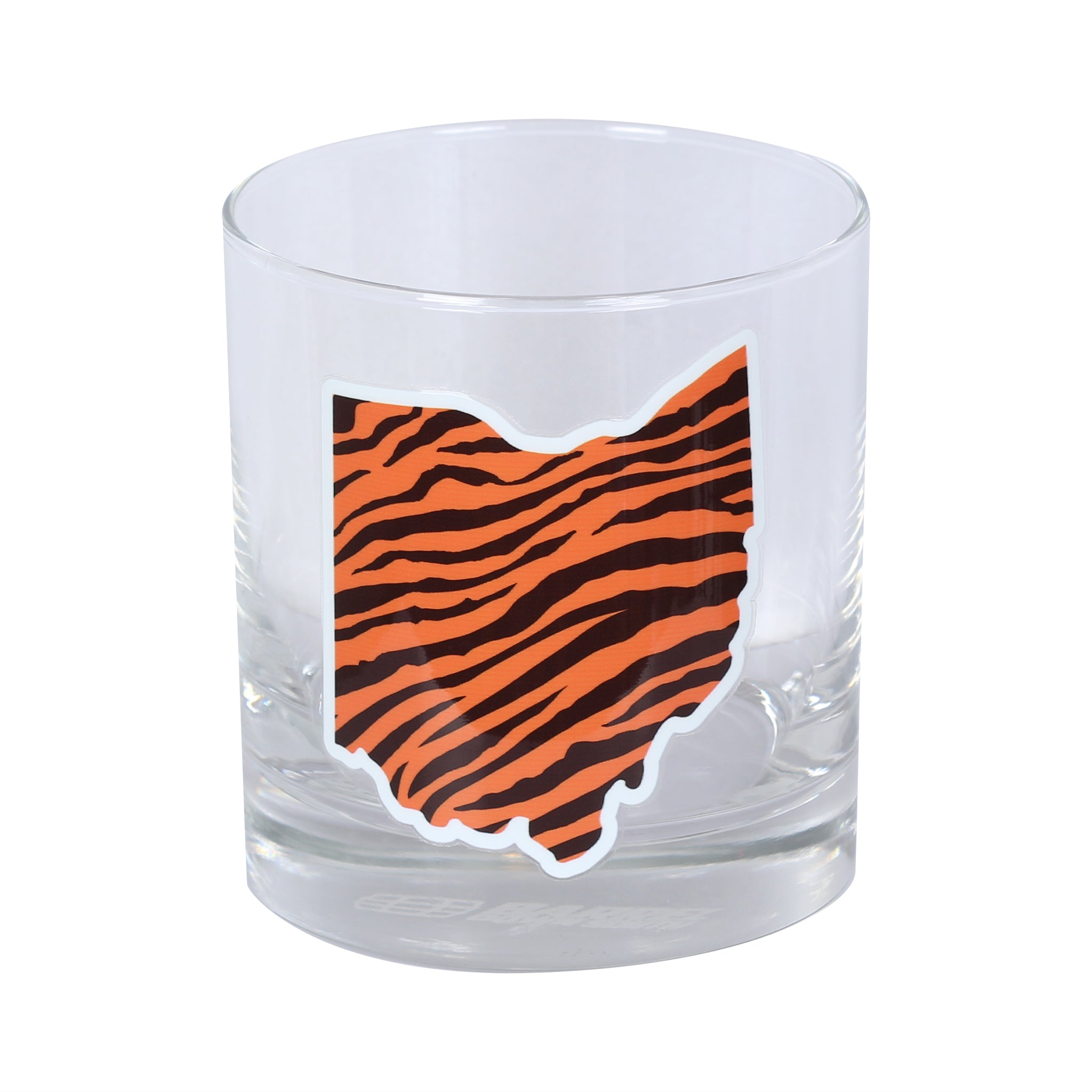 Ohio Shape Stripe Rocks Glass - Barrel Down South