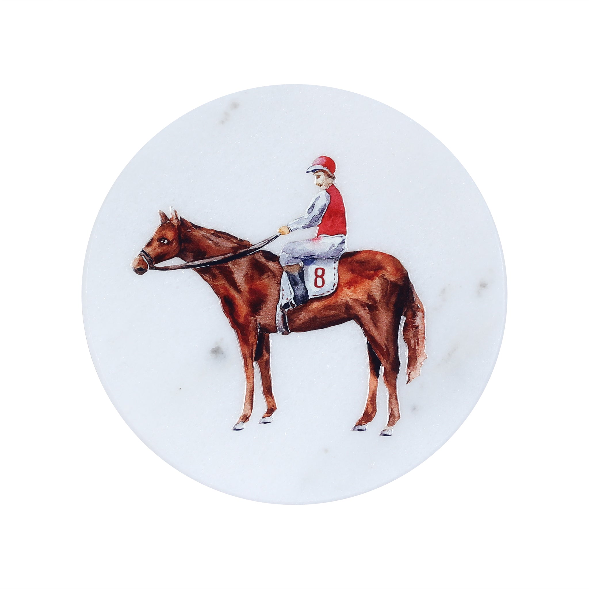 Standing Horse Marble Coaster - Barrel Down South