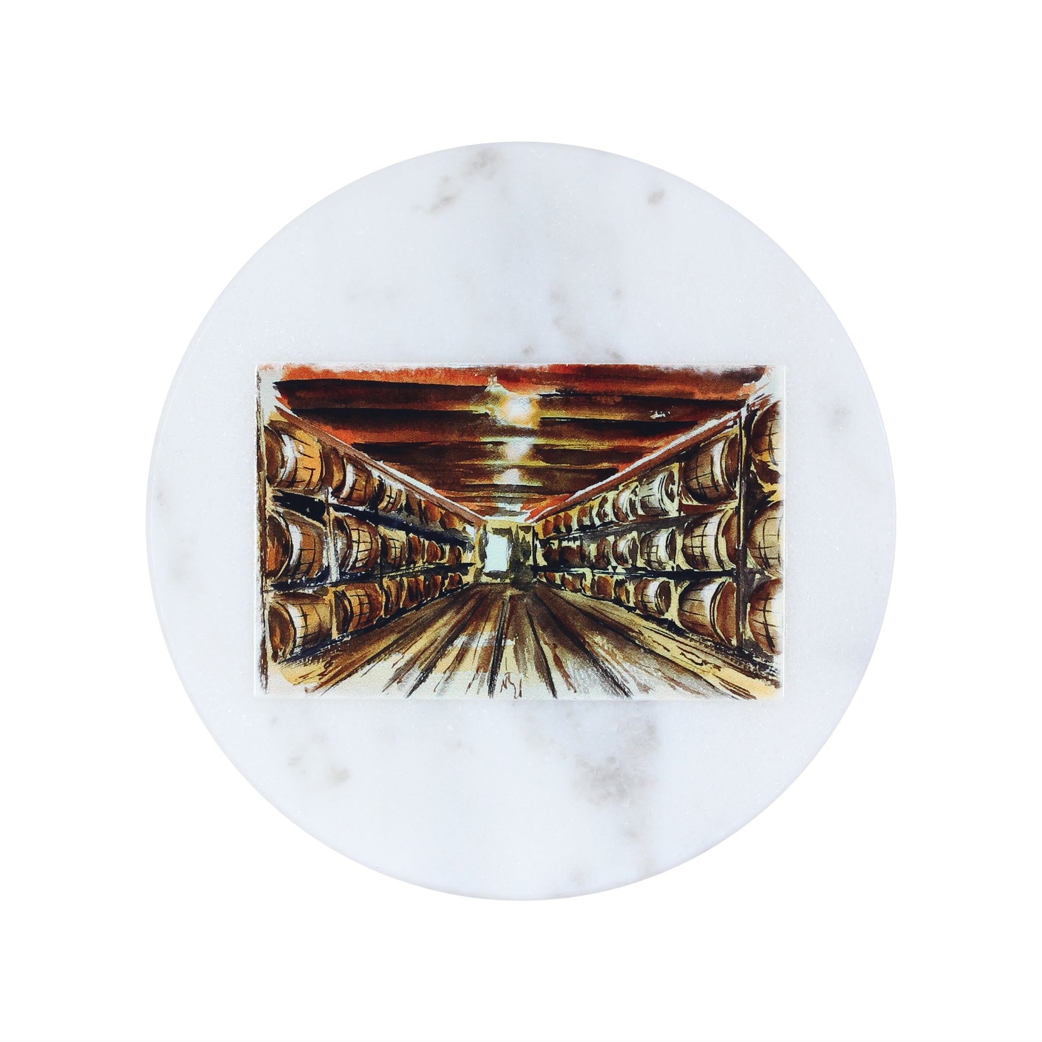 Rickhouse Marble Coaster - Barrel Down South