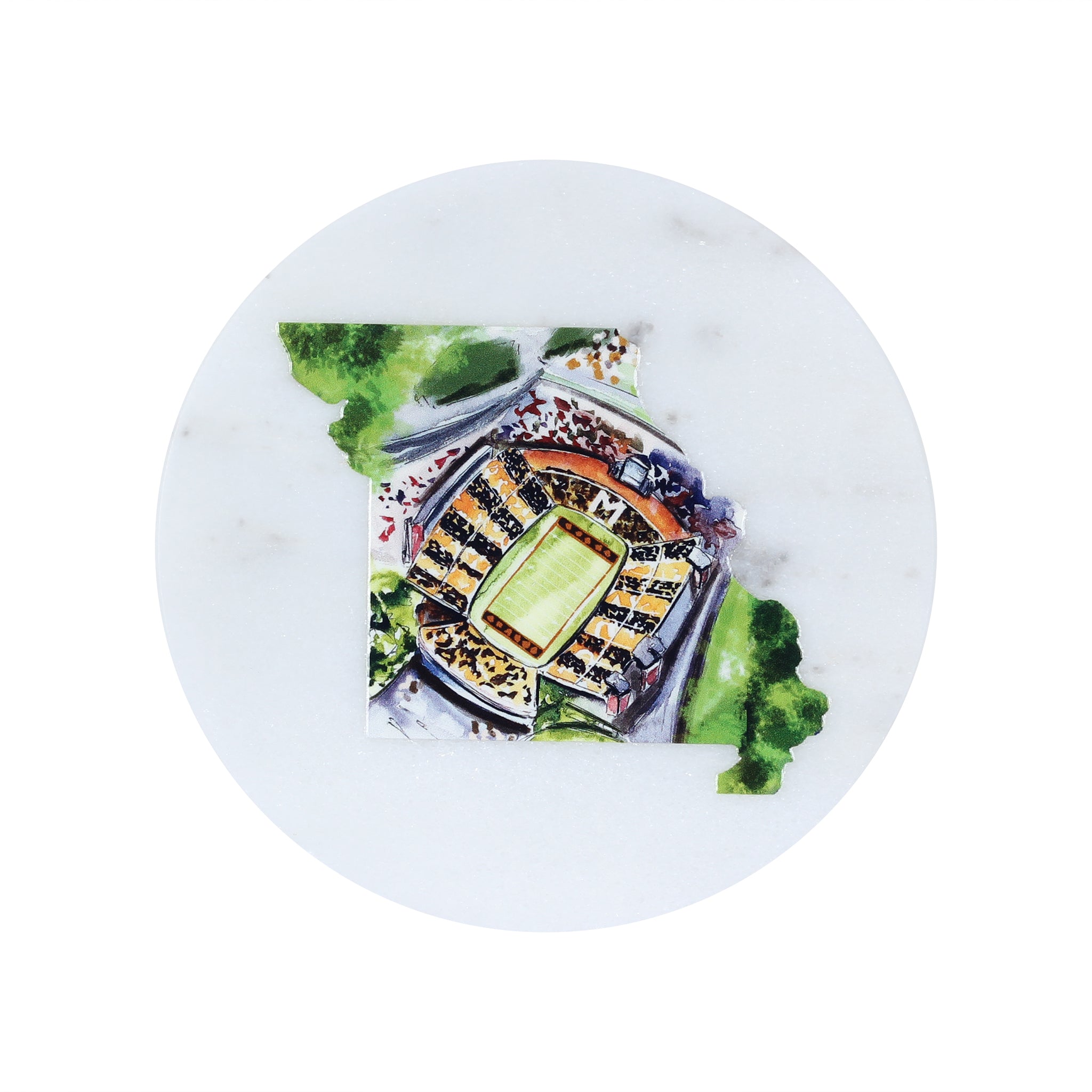 Missouri Stadium Marble Coaster - Barrel Down South
