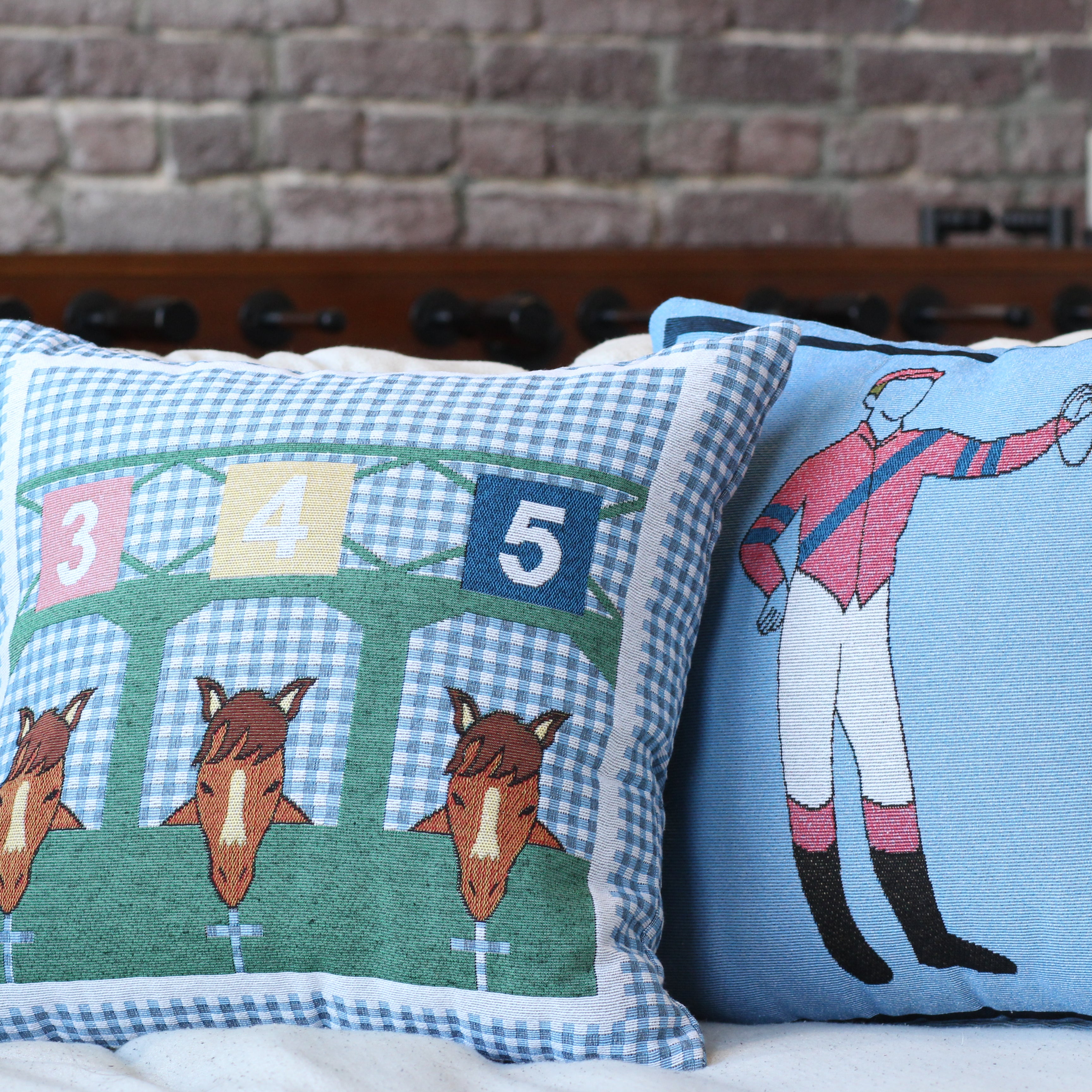 Starting Gate Pillow (Blue) - Barrel Down South