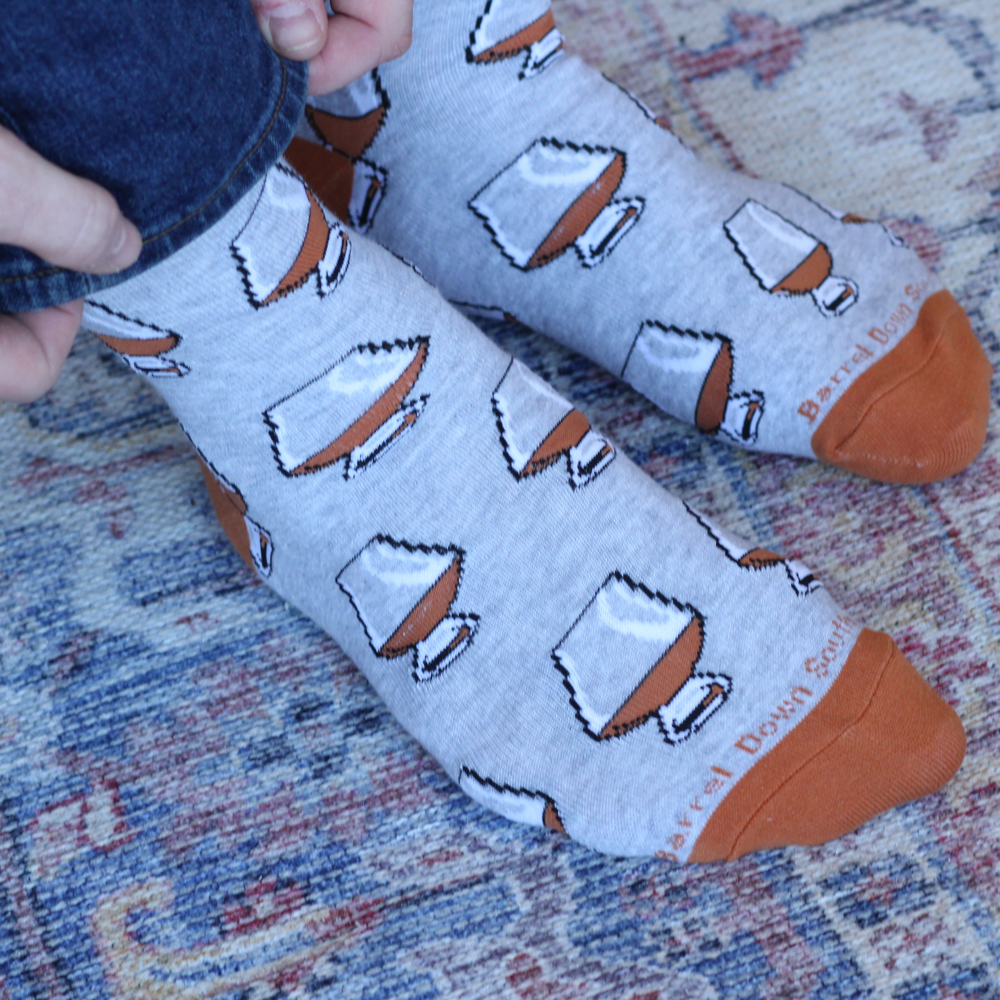 Neat Bourbon Socks - Barrel Down South