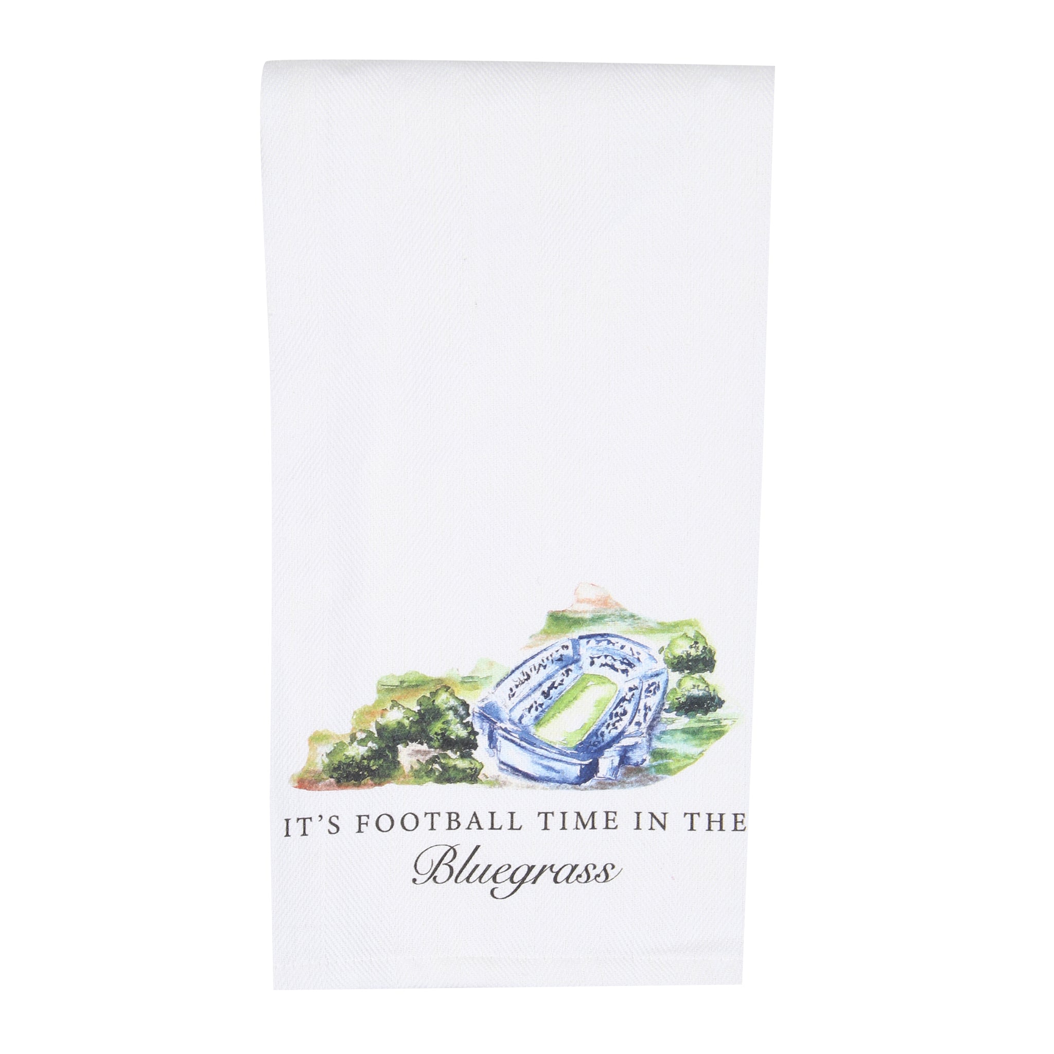 It's Football Time In The Bluegrass Tea Towel - Barrel Down South