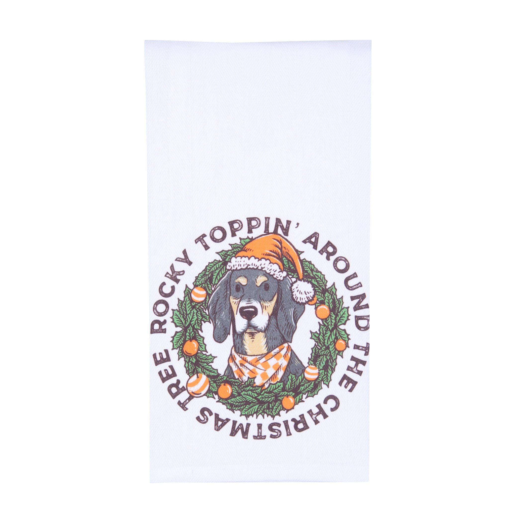 Rocky Toppin' Around The Christmas Tree Tea Towel - Barrel Down South