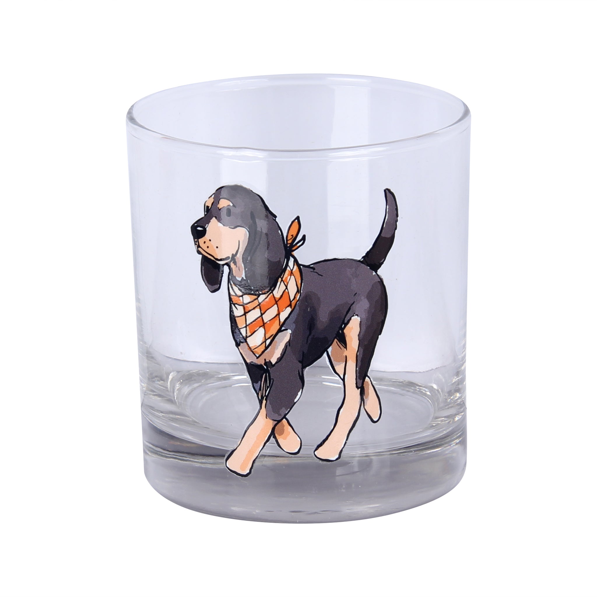 Walking Coonhound Rocks Glass - Barrel Down South