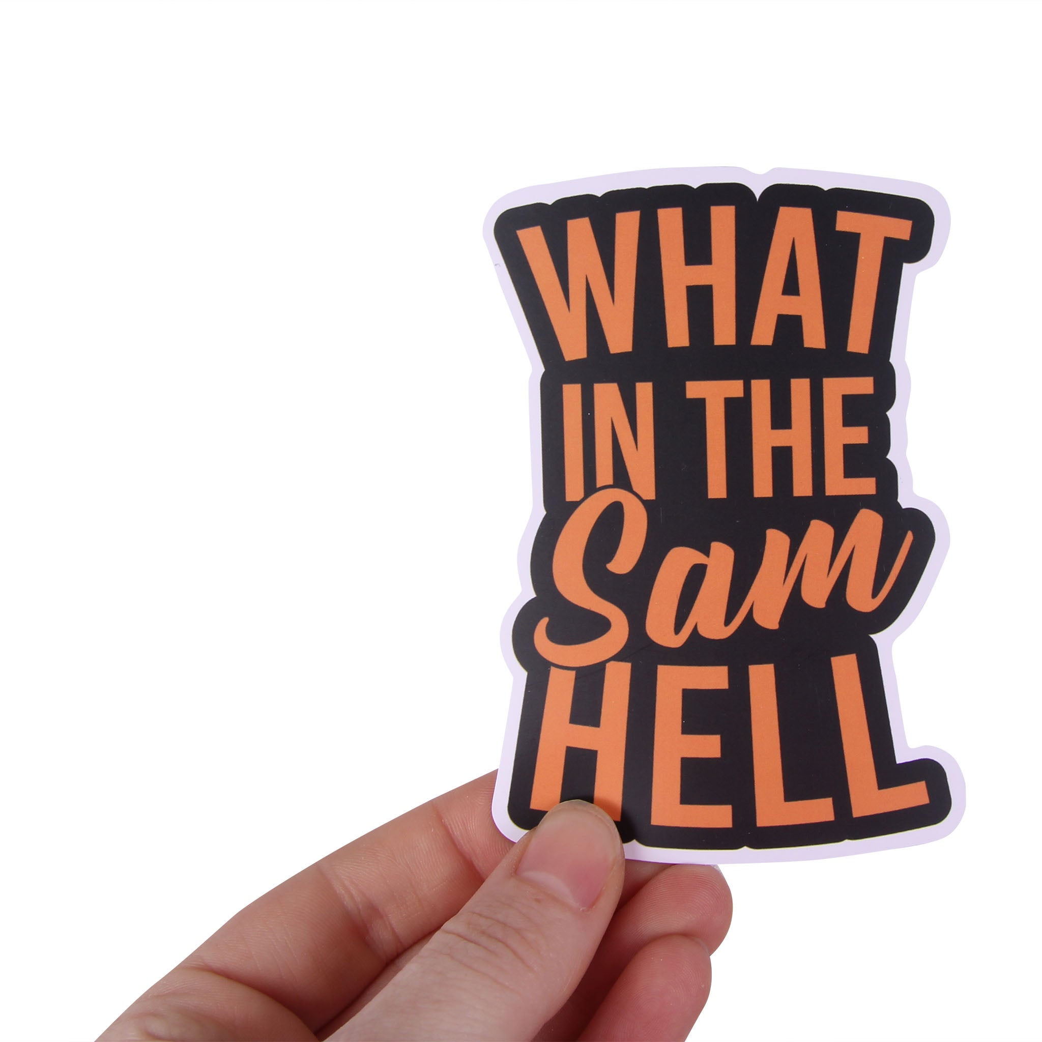What In The Sam Hell Funny Southern Sticker - Barrel Down South