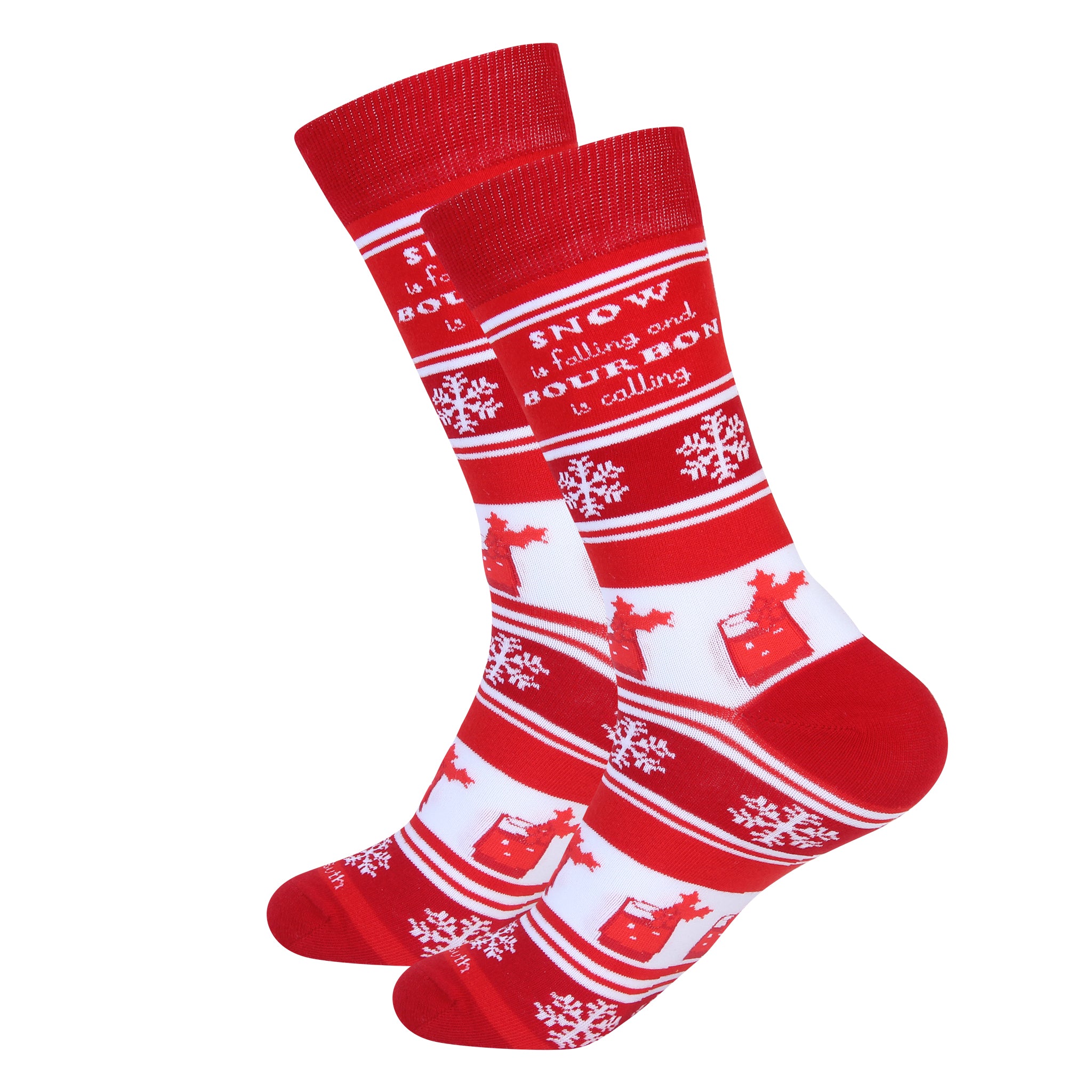 Snow is Falling And Bourbon Is Calling Socks - Barrel Down South