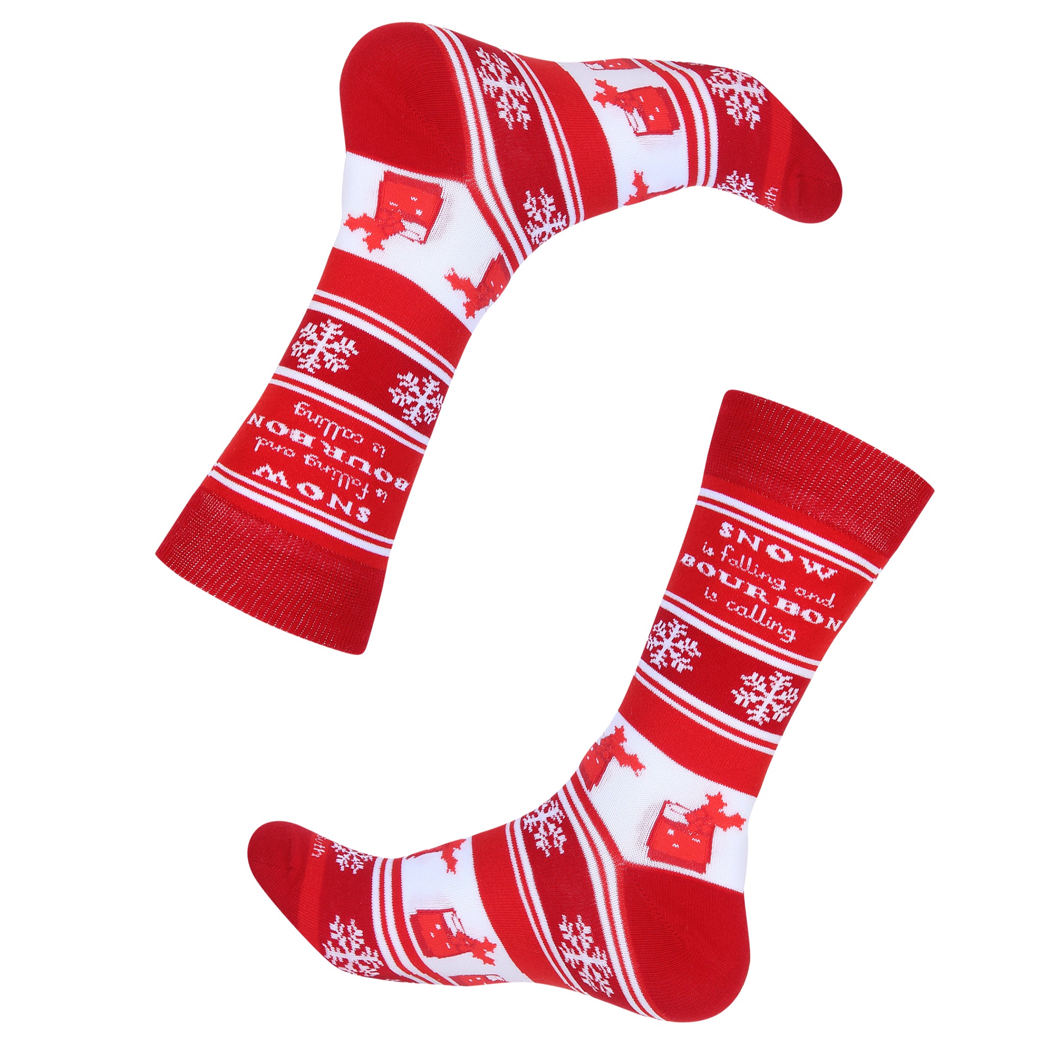 Snow is Falling And Bourbon Is Calling Socks - Barrel Down South