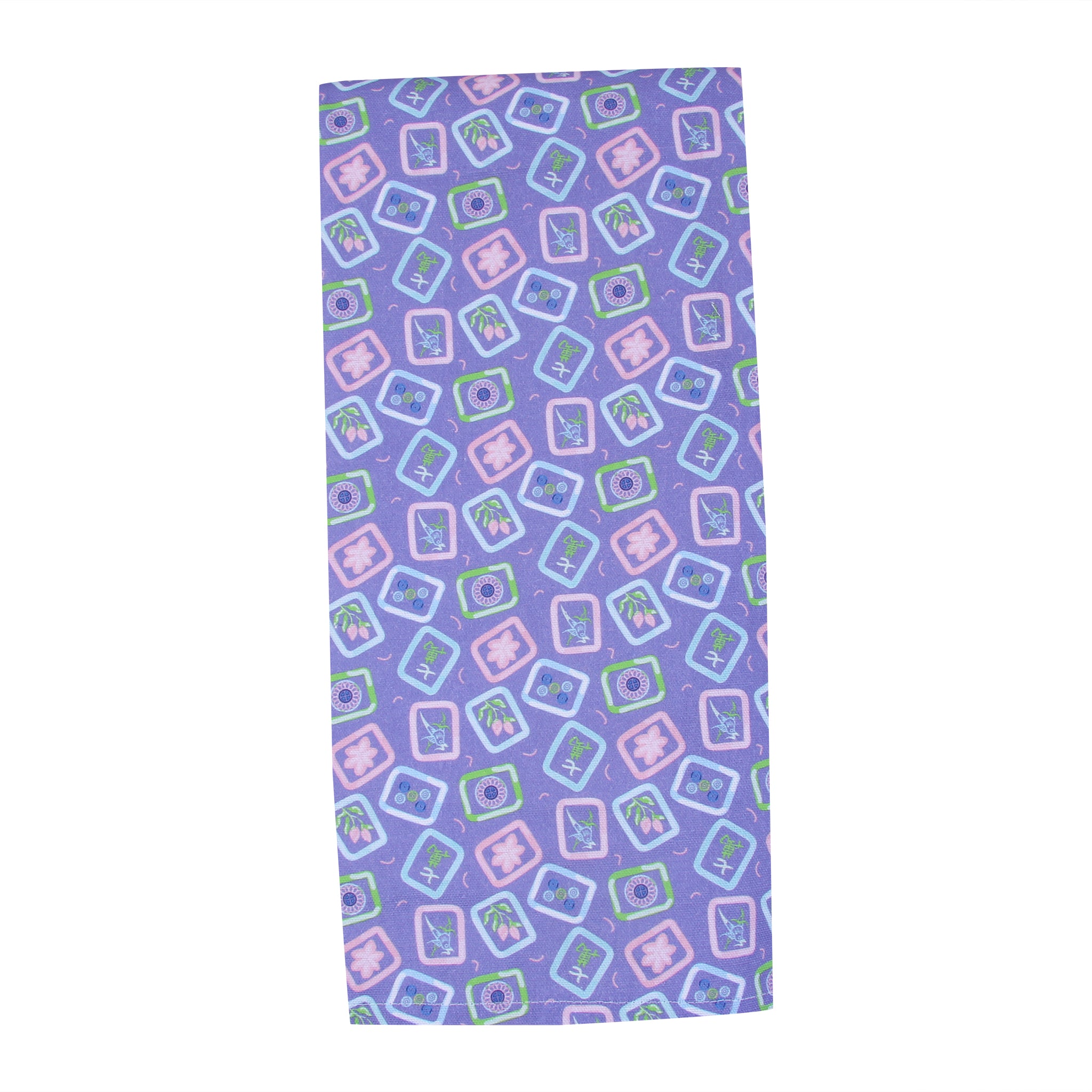 Purple Mahjong Tea Towel - Barrel Down South