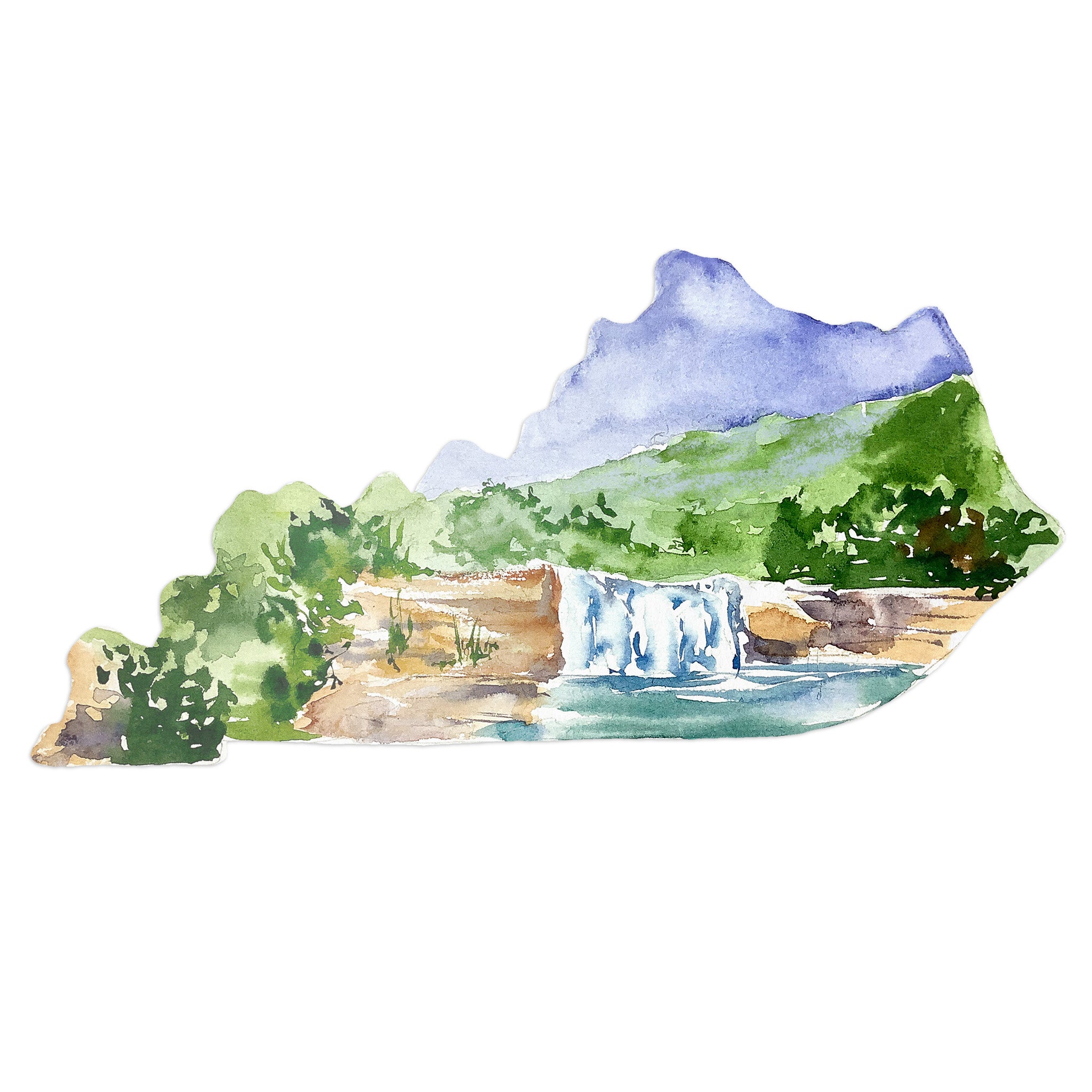 Kentucky Waterfall Sticker - Barrel Down South