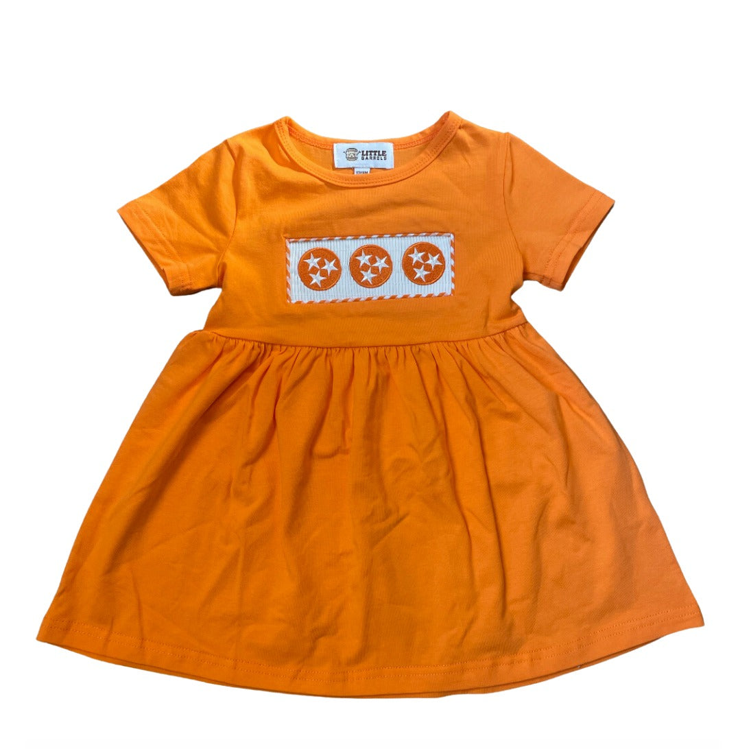 Orange Tri Star Dress - Barrel Down South