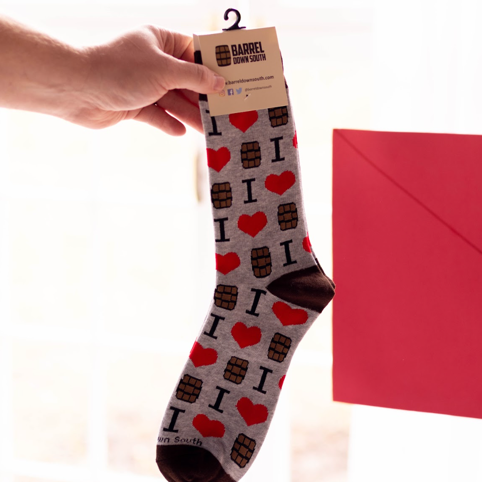 I Love Bourbon Socks - Barrel Down South