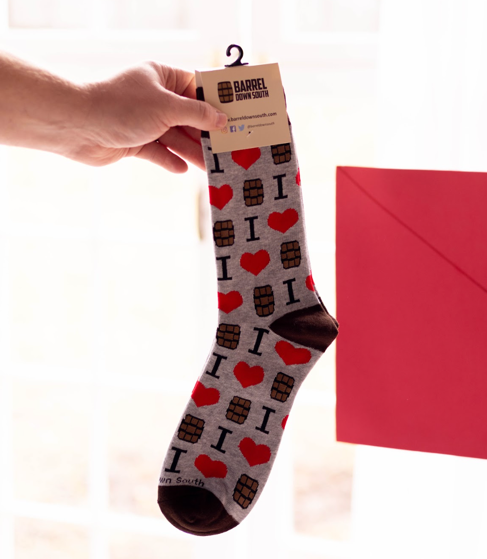 I Love Bourbon Socks - Barrel Down South