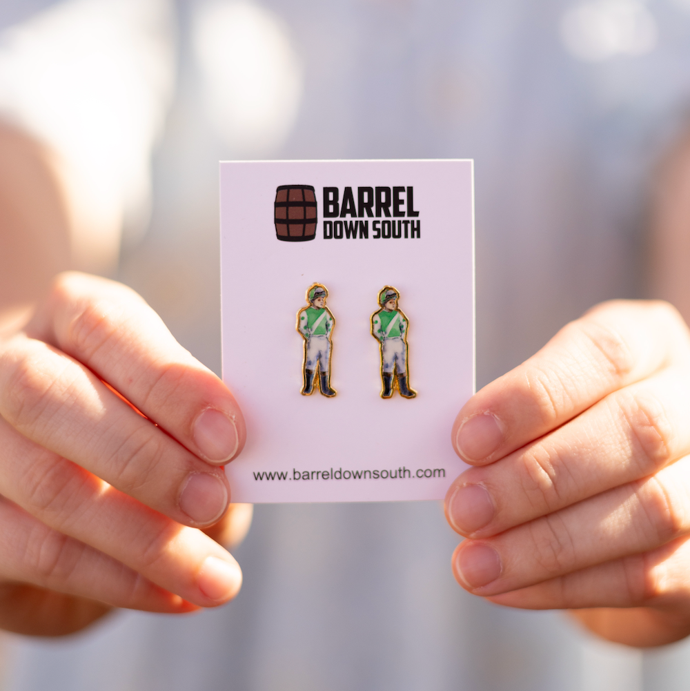 Standing Jockey Stud Earring - Barrel Down South