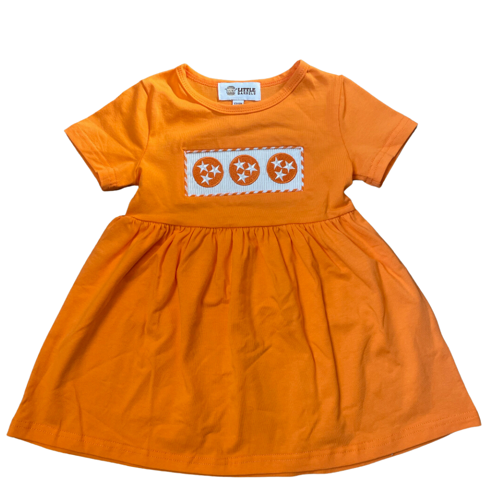 Orange Tri Star Dress - Barrel Down South
