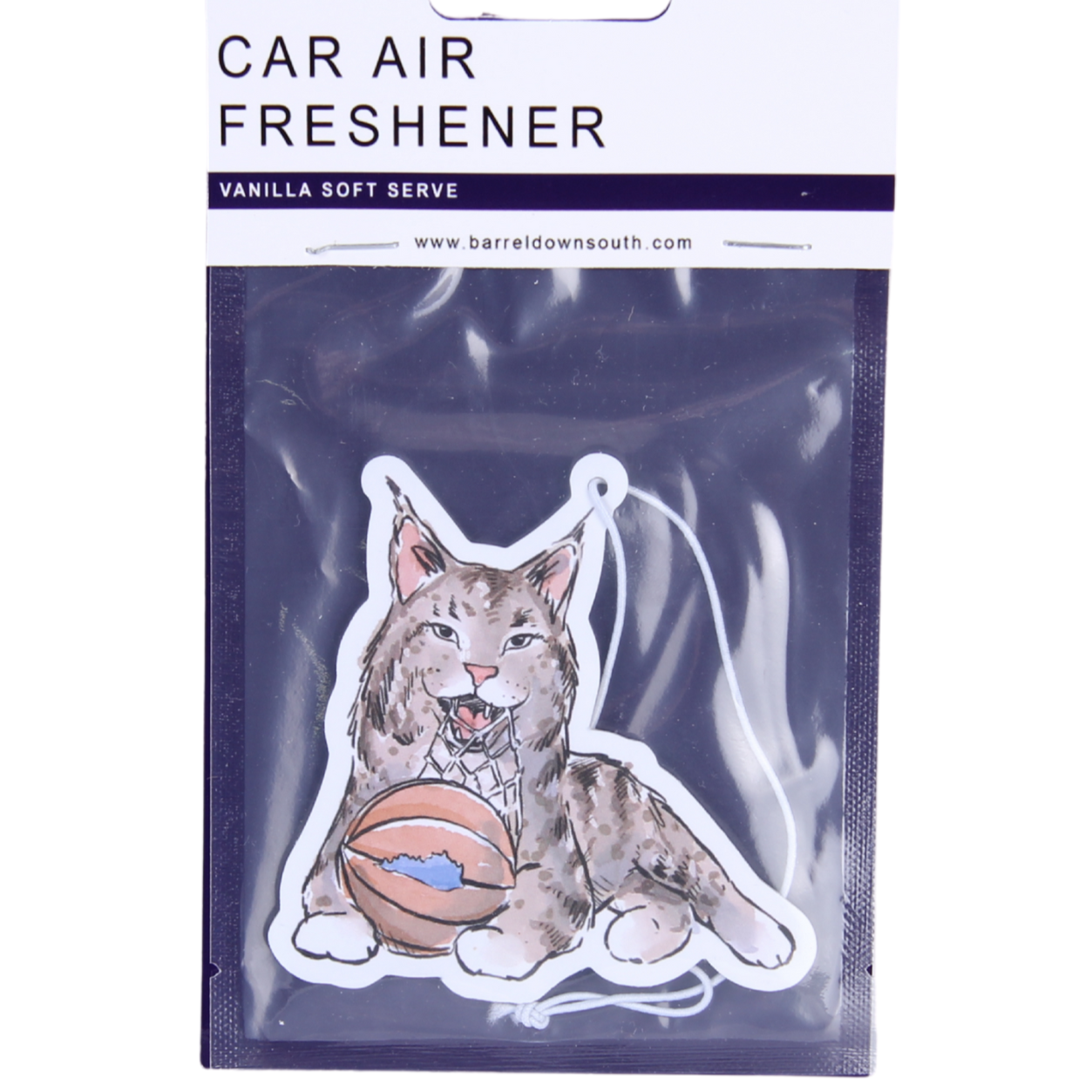 Wildcat with Basketball Kentucky Air Freshener - Barrel Down South
