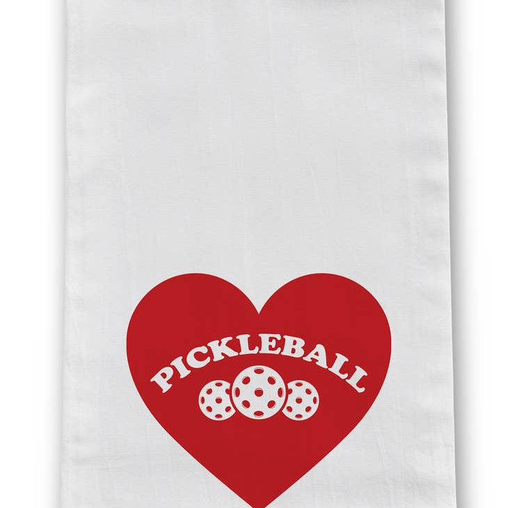 Pickleball Heart Pickleball Tea Towel - Barrel Down South