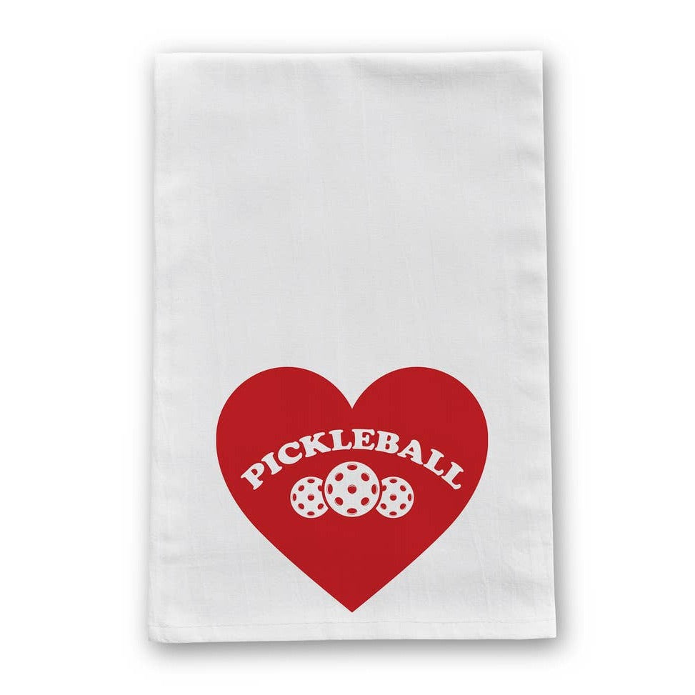 Pickleball Heart Pickleball Tea Towel - Barrel Down South