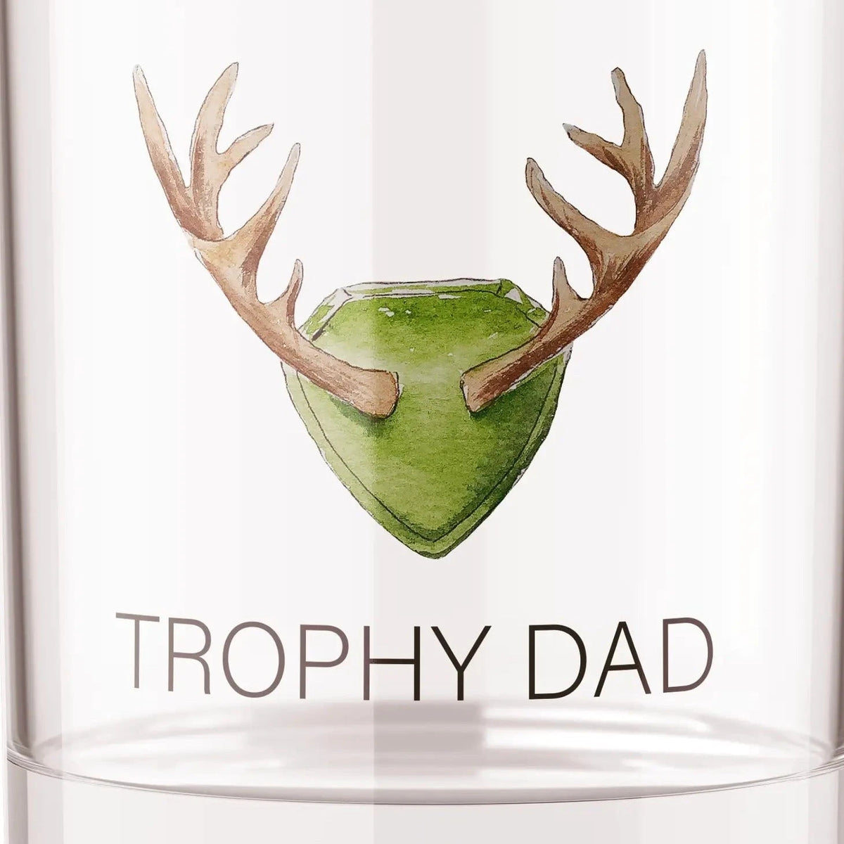 Trophy Dad Deer Bourbon Whiskey Rocks Glass - Barrel Down South