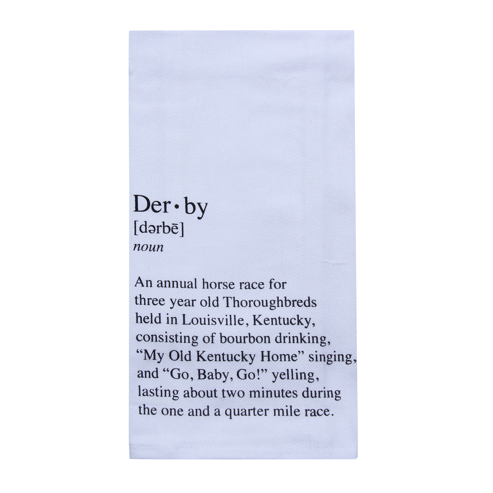 Define Derby Tea Towel - Barrel Down South