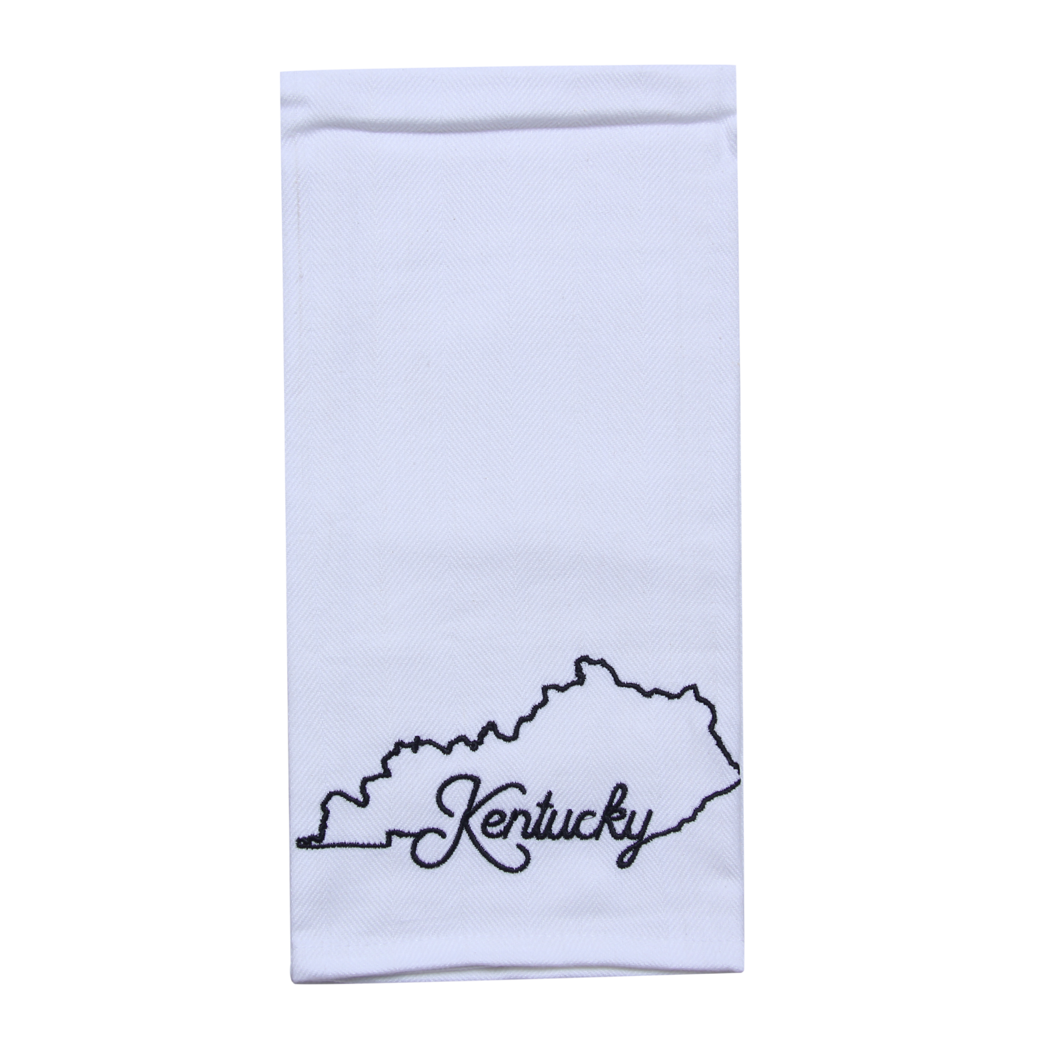 KY Shape Kentucky Tea Towel - Barrel Down South
