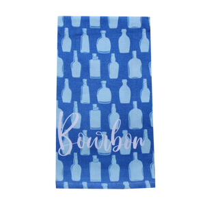 Blue Bottle Pattern Tea Towel - Barrel Down South