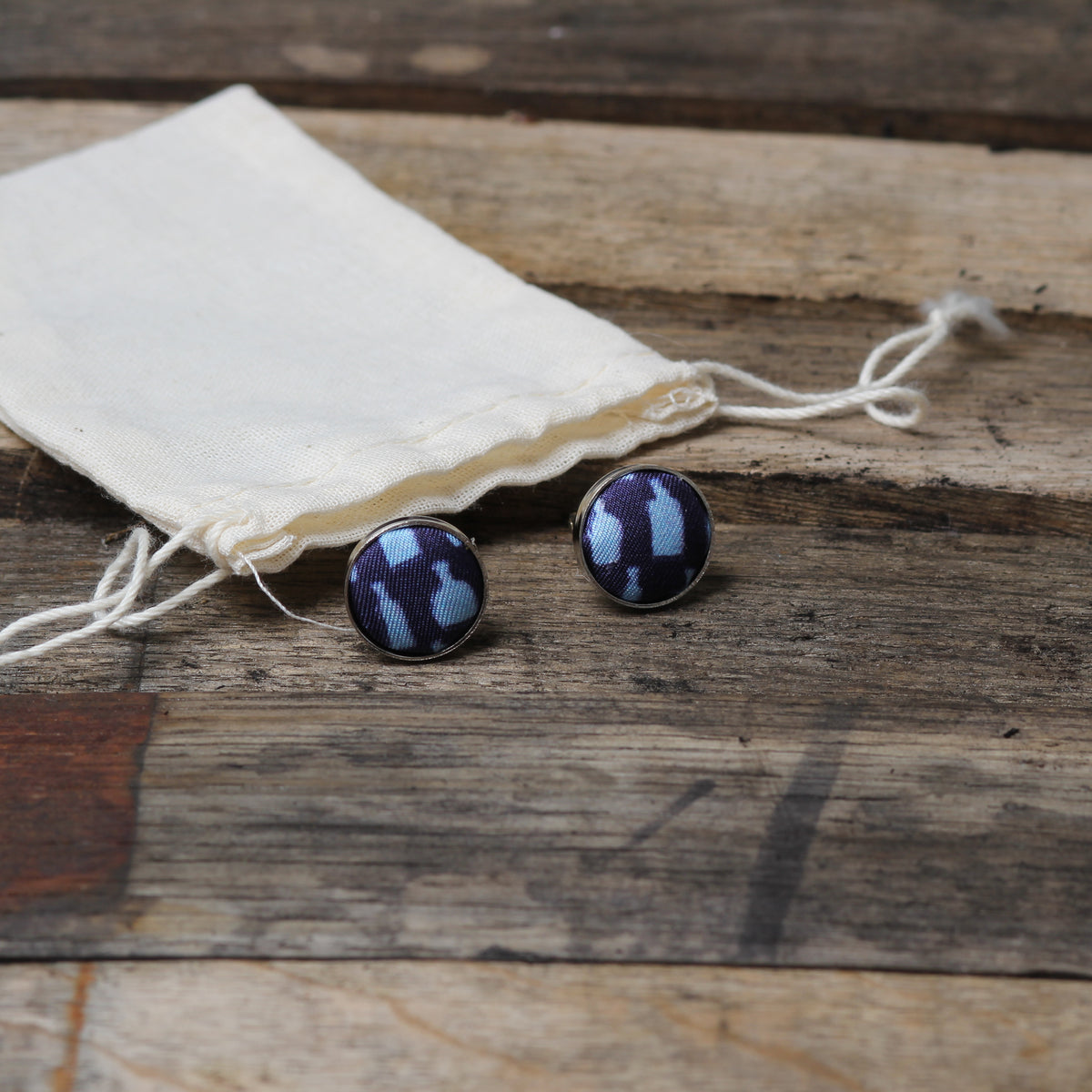 Bottled Up Navy Cufflinks - Barrel Down South