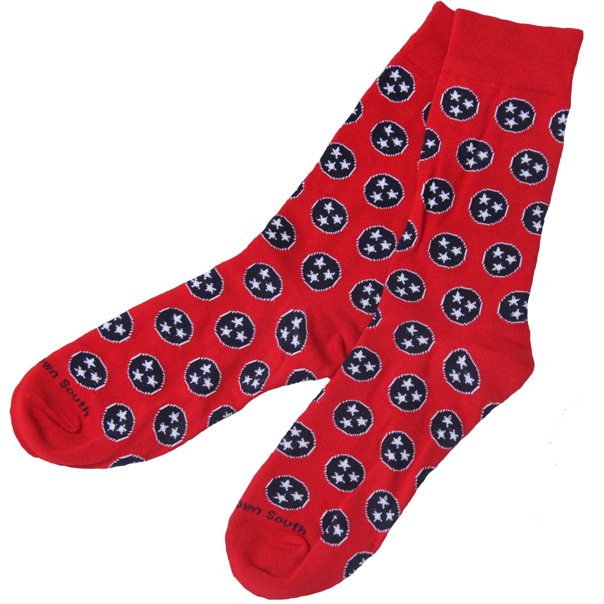 Red Tri Star Socks - Barrel Down South