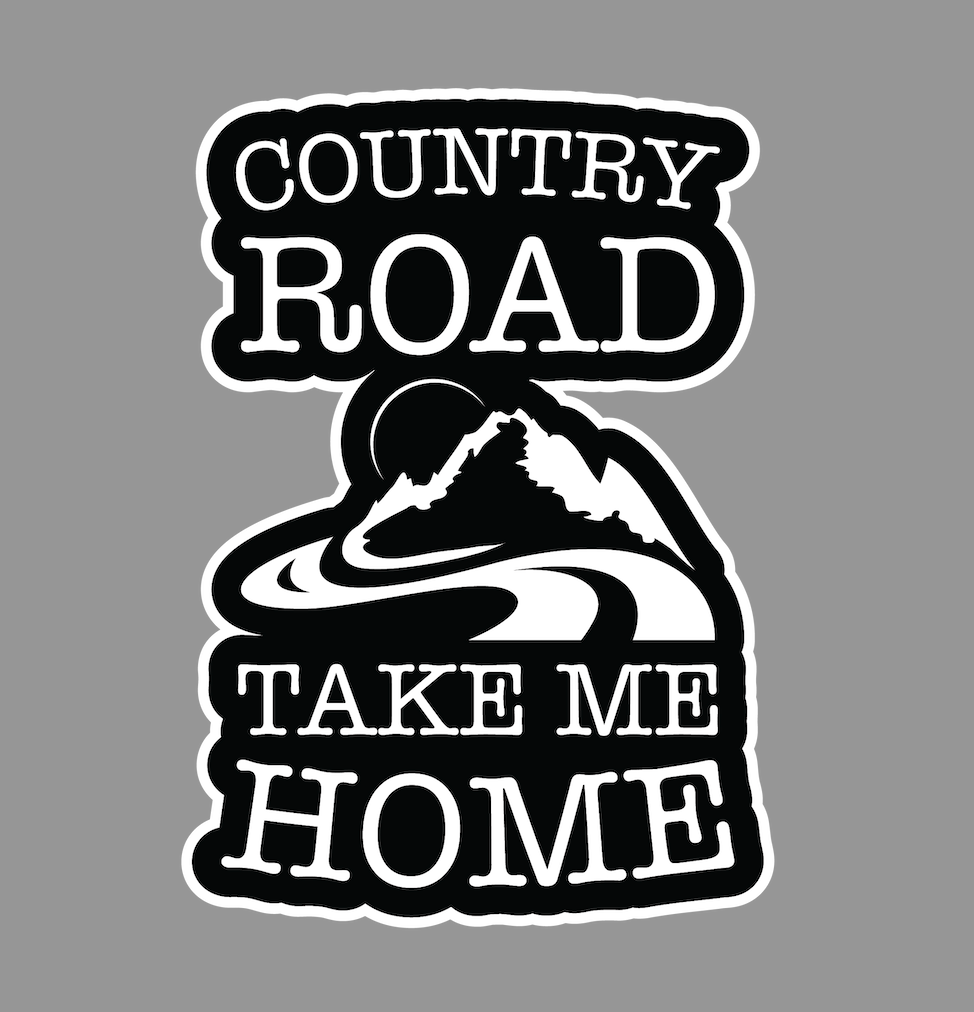 Country Roads Sticker - Barrel Down South
