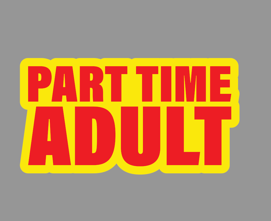 Part Time Adult Sticker - Barrel Down South
