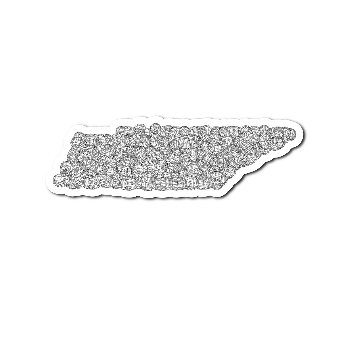 Tennessee Bourbon Barrels Sticker - Barrel Down South