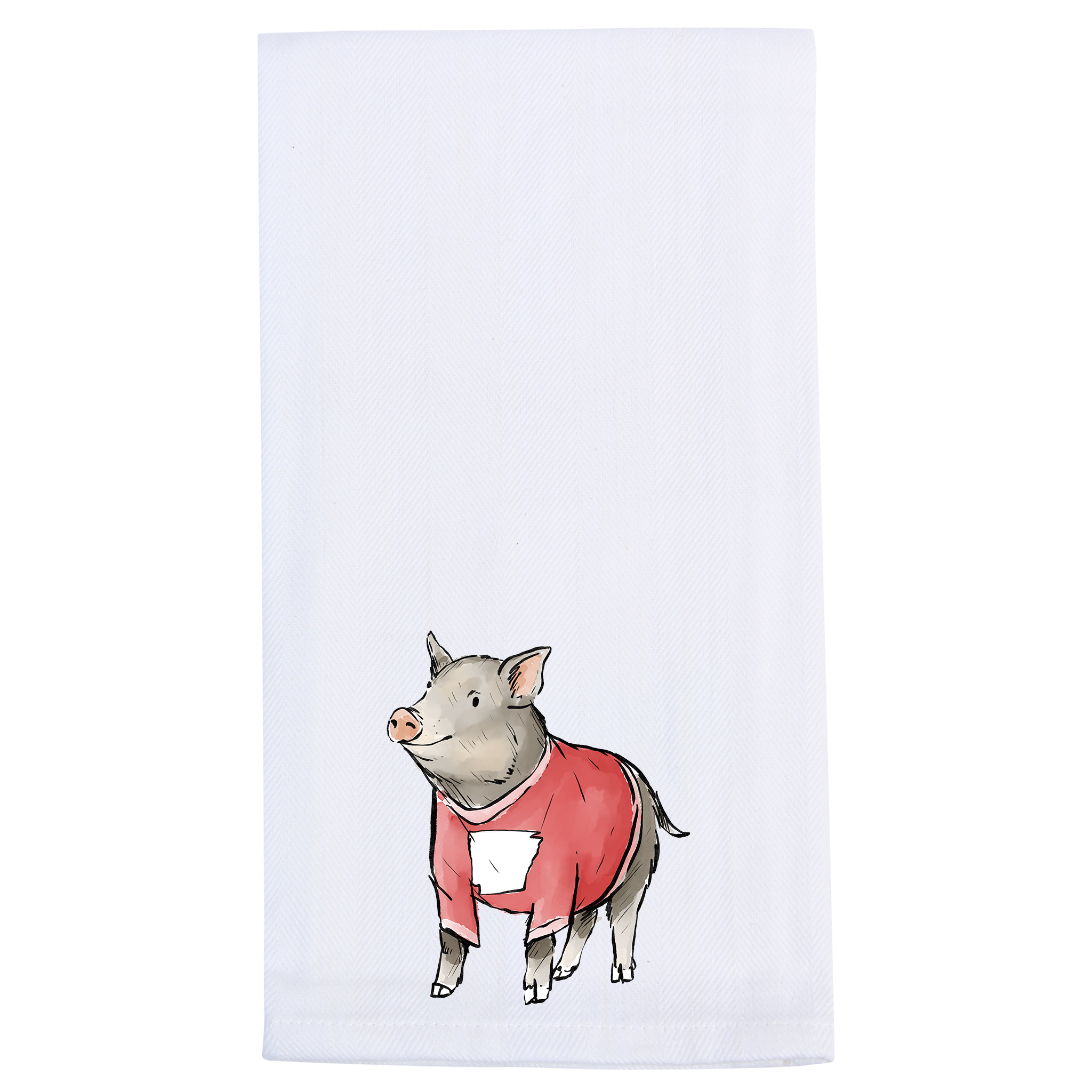 Barrel Down South Wild Hog Tea Towel