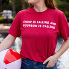 Snow is Falling and Bourbon is Calling Shirt - Barrel Down South