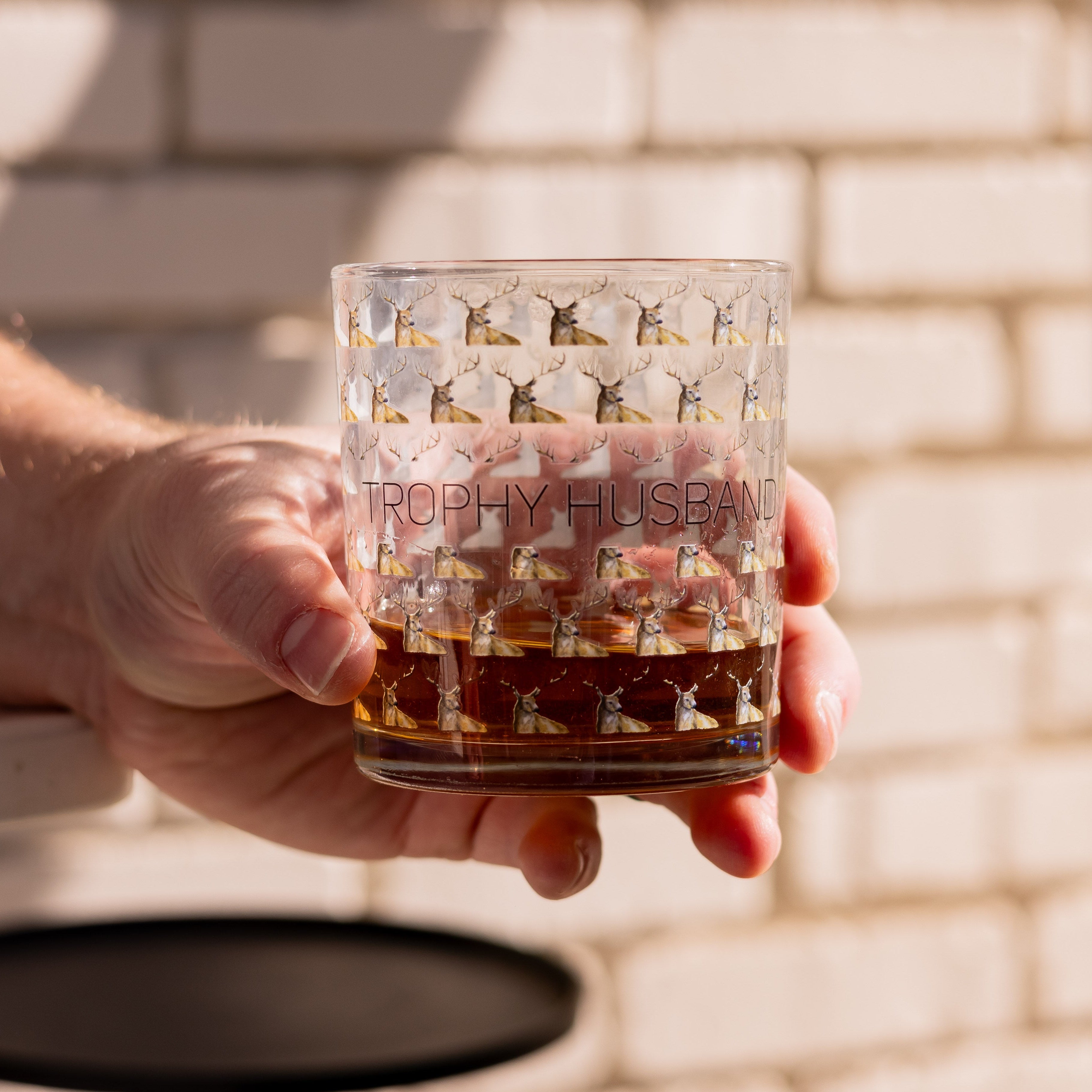 Trophy Husband Rocks Glass - Barrel Down South