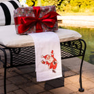 Santa Holding Bourbon (no text) Tea Towel - Barrel Down South