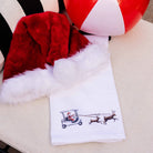 Santa Golf Cart Tea Towel - Barrel Down South
