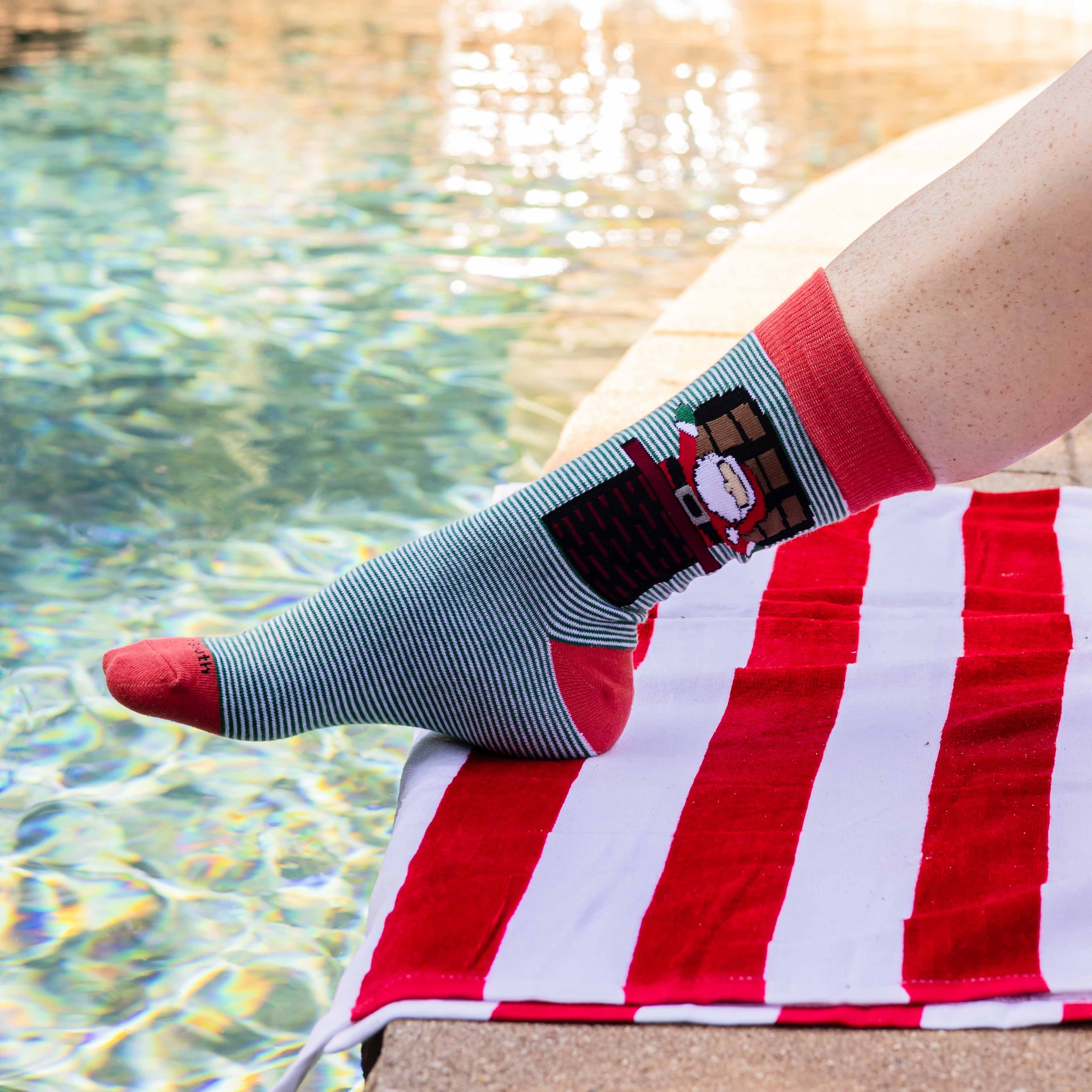 Down The Hatch V2 Christmas Socks - Barrel Down South