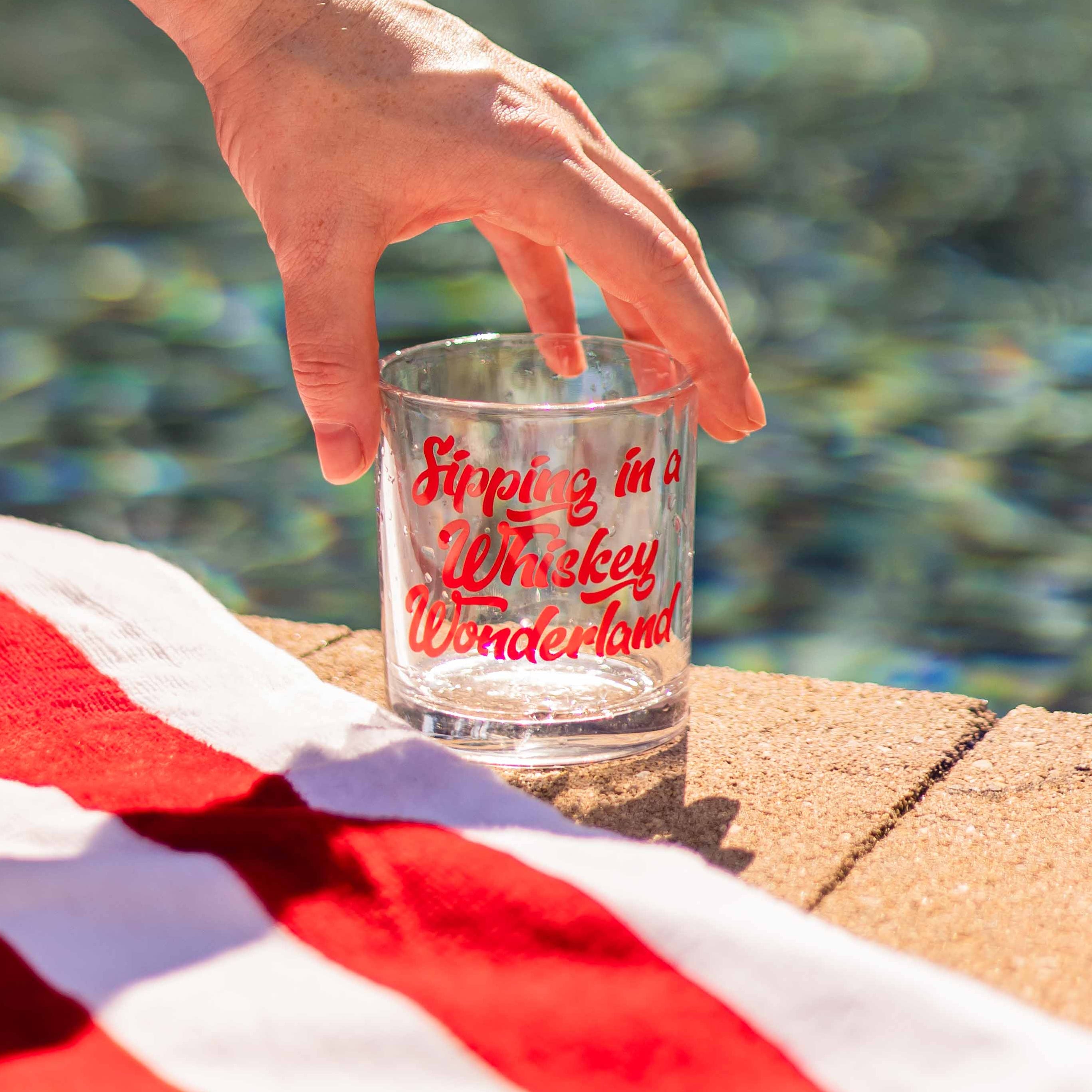 Sipping In A Whiskey Wonderland Christmas Rocks Glass - Barrel Down South