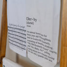 Define Derby Tea Towel - Barrel Down South