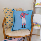 Standing Jockey Pillow - Blue - Barrel Down South