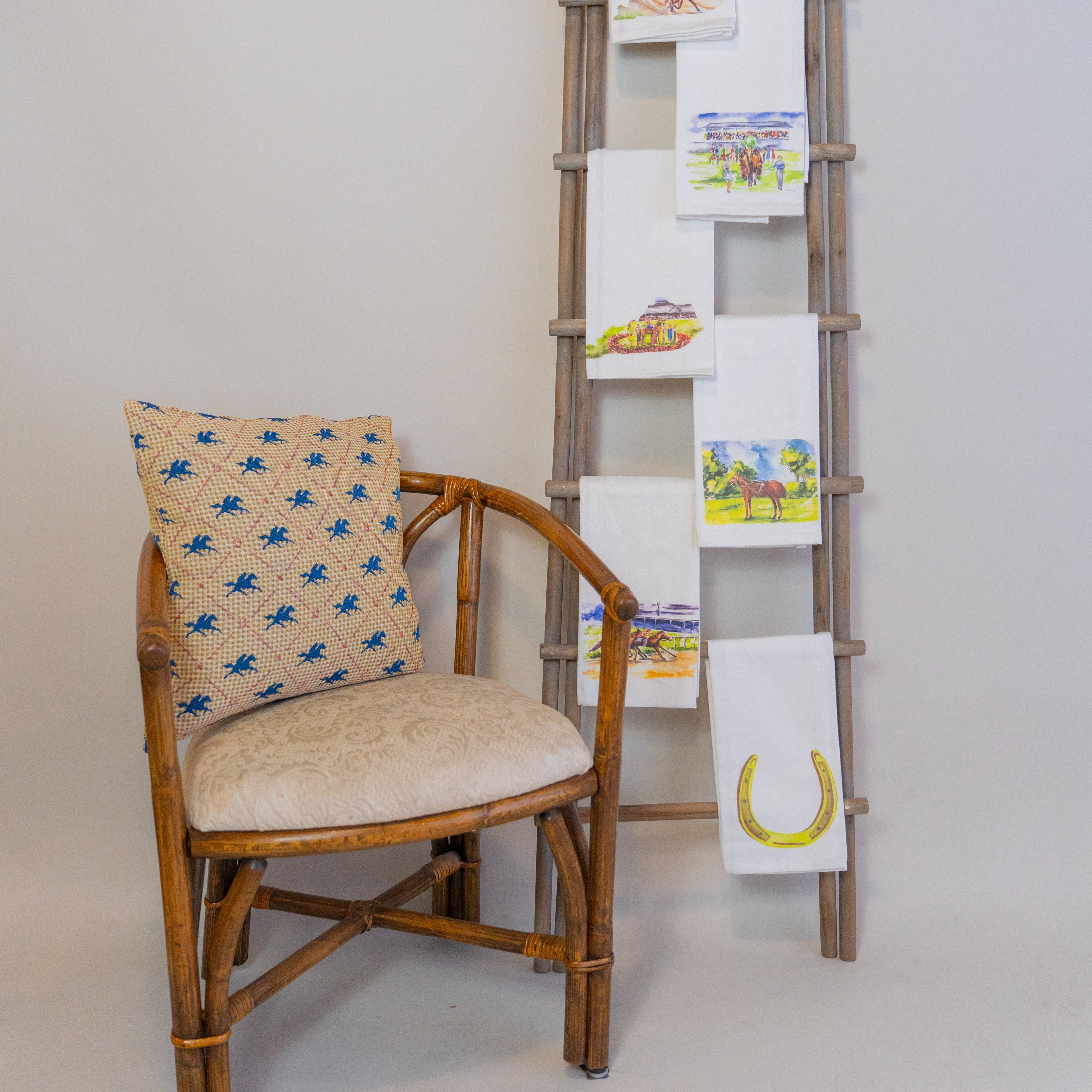 Yellow Plaid Furlong Pillow - Barrel Down South