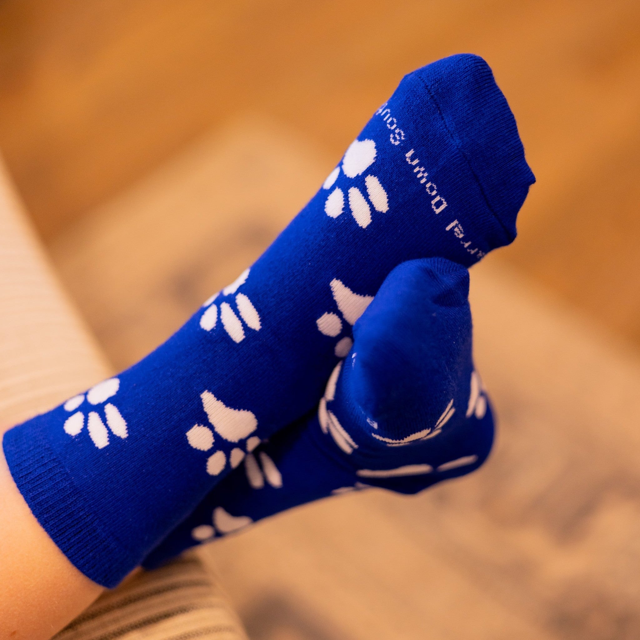 Kids Blue Wildcat Paw Socks - Barrel Down South