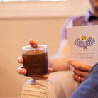 Custom Set of 2 Pickleball Leather Wrapped Bourbon Whiskey Rocks Glasses - Barrel Down South