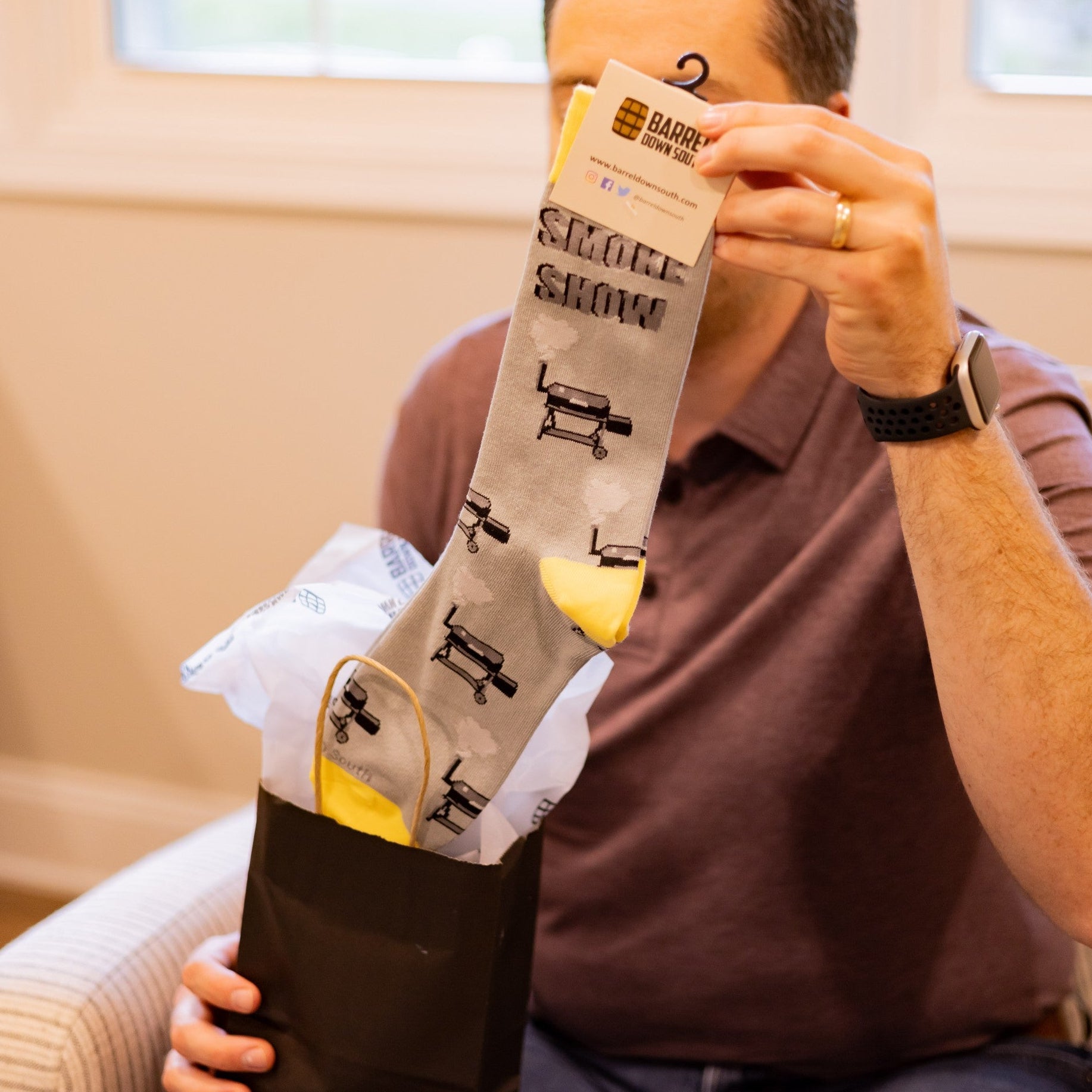 Smoke Show Grilling Socks - Barrel Down South