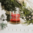 Santa Prefers Bourbon Christmas Rocks Glass - Barrel Down South